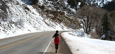 Sandra Chamale Yingst running in Utah