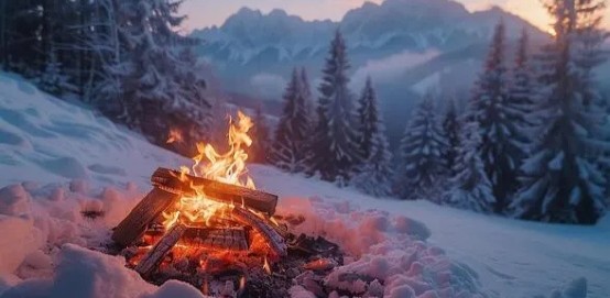 Winter Campfire